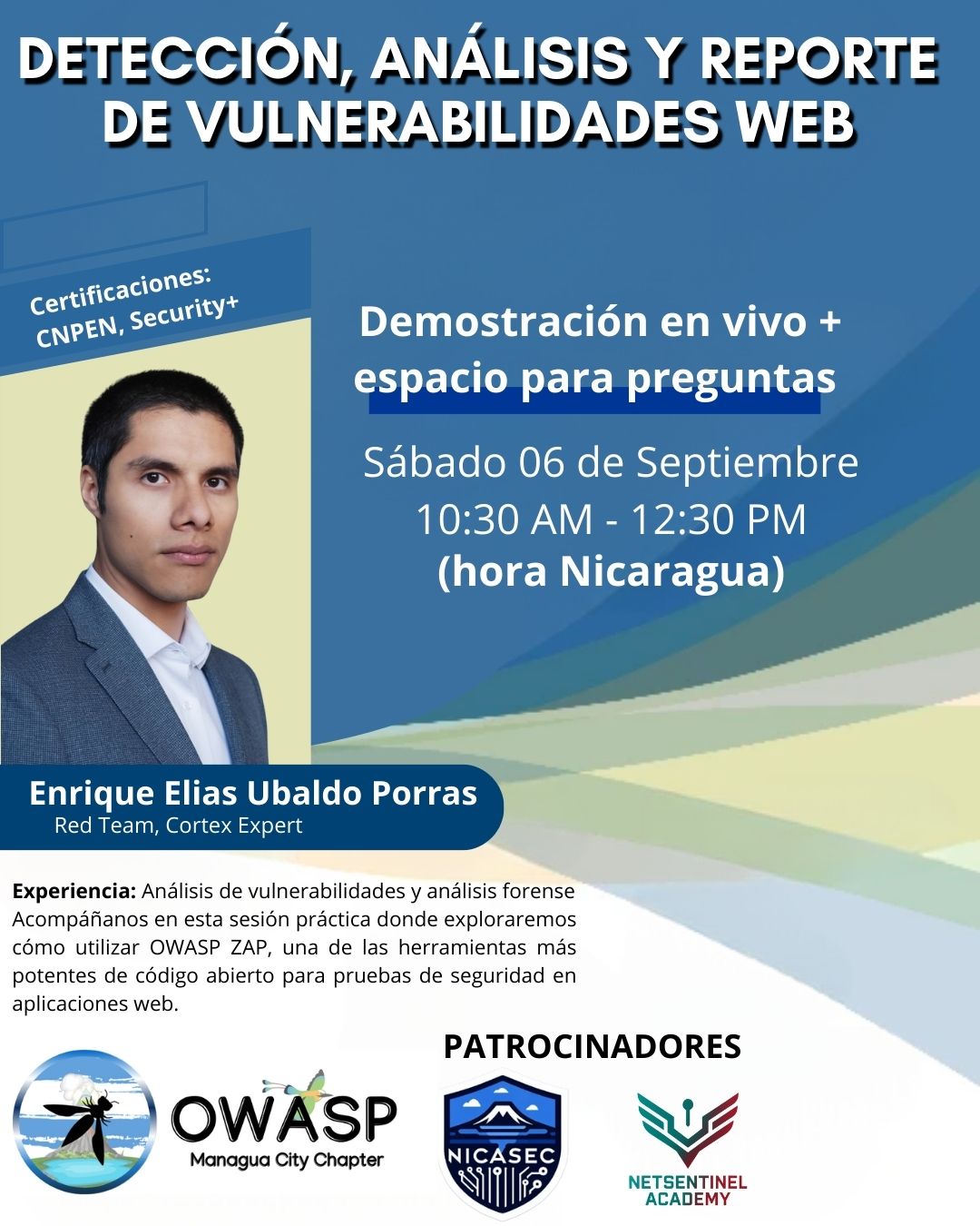 Banner de la charla OWASP ZAP